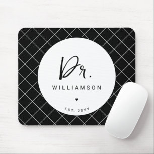 Personalised Name Dr Minimalist Doctor Graduation Mouse Pad