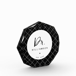 Personalised Name Dr Minimalist Doctor Graduation Photo Block