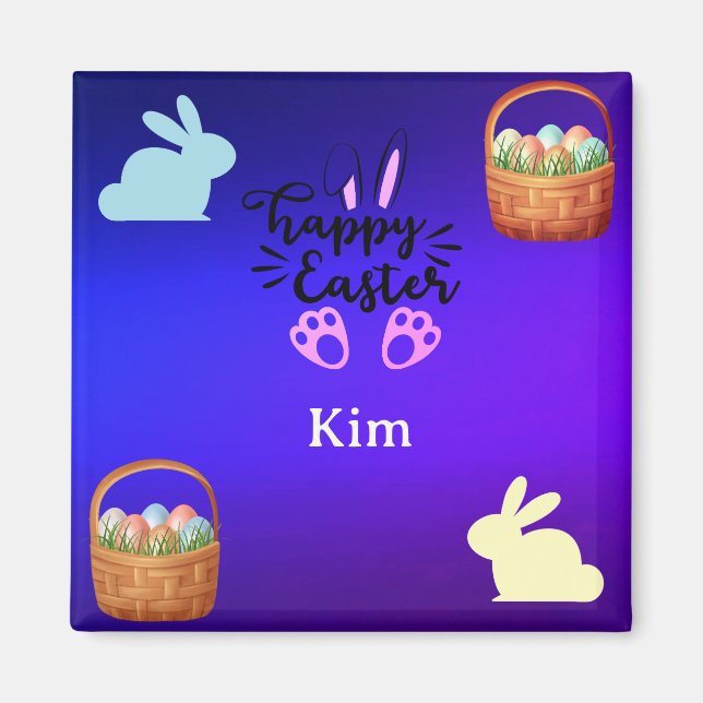 Personalised name Easter magnet (Front)