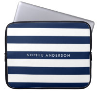 Personalised Name Editable Colour and White Stripe