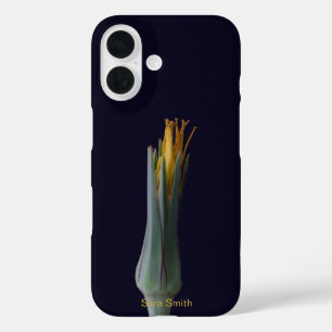 Personalised Name Elegant Floral Modern Wildflower iPhone 16 Case