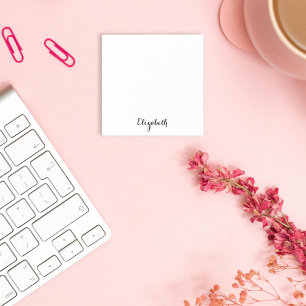 Personalised Name Elegant Home Office Business Post-it Notes