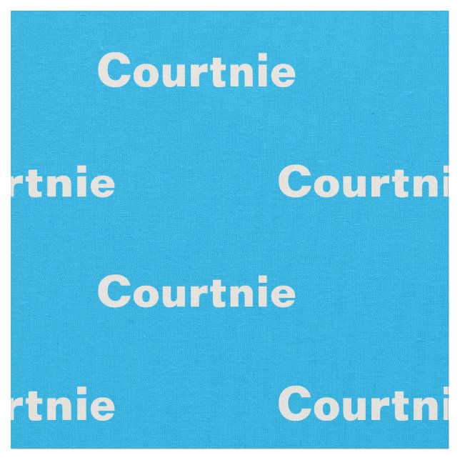 Personalised Name Fabric (Close Up)