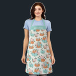 Personalised Name Fall Pastels Cute Pumpkin Baking Apron<br><div class="desc">Embrace the cosy charm of fall with this beautiful apron featuring pastel autumn florals and a whimsical pumpkin design. The soft pastel colours add a delicate touch to classic fall motifs, making it perfect for baking, cooking, or hosting during the autumn season. Personalise it with your name for an extra...</div>
