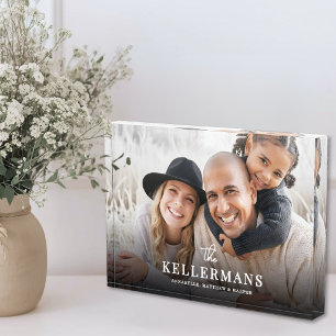 Personalised Name Family Photo Block