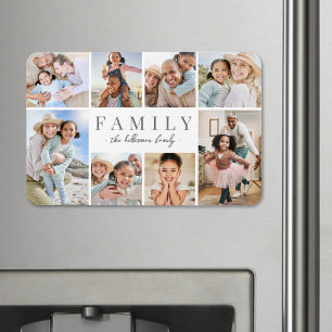 Personalised Name Family Photo Collage Magnet