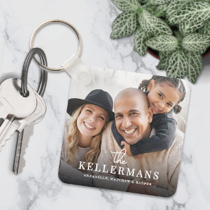 Personalised Name Family Photo Key Ring