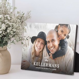 Personalised Name Family Photo Plaque