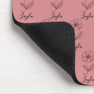 Personalised name February primrose Birth Flower Mouse Pad