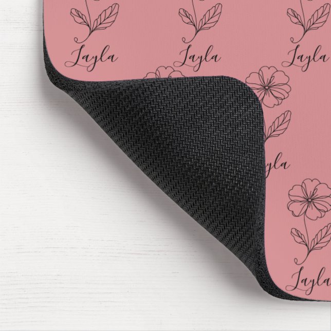 Personalised name February primrose Birth Flower Mouse Pad (Corner)