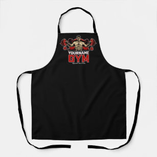 Personalised NAME Fitness Home GYM Weight Lifting Apron