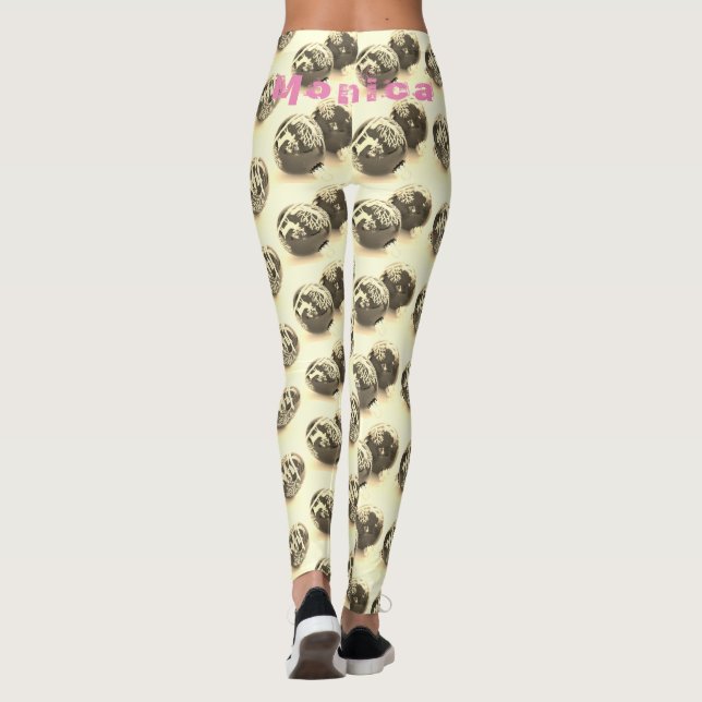 Personalised Name Fitness Leggings (Back)