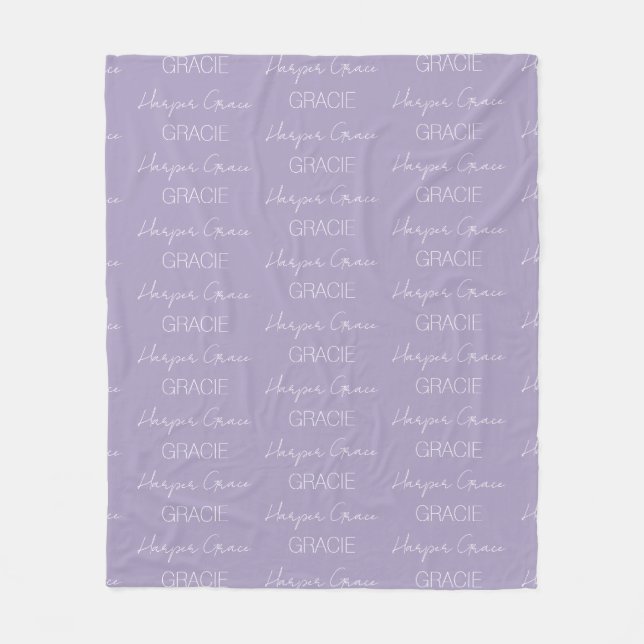 Personalised Name Fleece Blanket (Front)