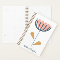 Personalised Name Folk Flower Minimalist Floral