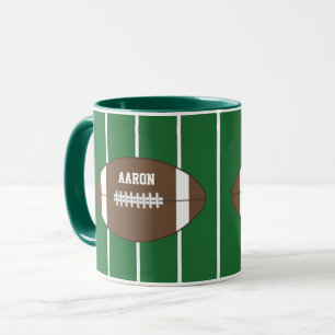 Personalised Name Football Sports Coffee Mug