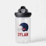 Personalised Name Football Themed Water Bottle<br><div class="desc">Personalised kids sports design.</div>