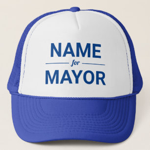 Personalised Name for Mayor Custom Text Election Trucker Hat