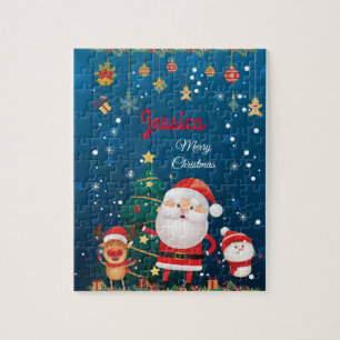 Personalised Name For Your Child, Santa Christmas  Jigsaw Puzzle