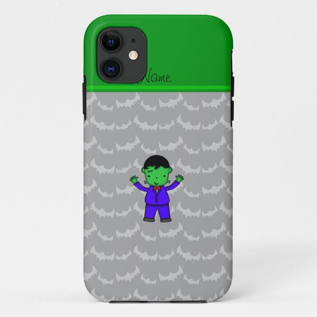 Personalised name frankenstein grey bats Case-Mate iPhone case (Back)