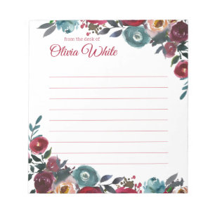 Personalised Name   From The Desk Of Notepad