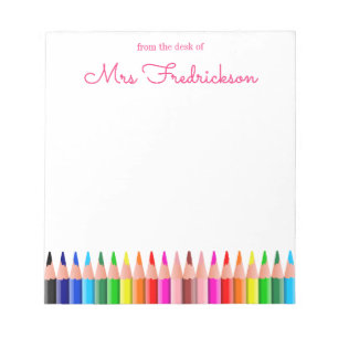 Personalised Name   From The Desk Of Notepad