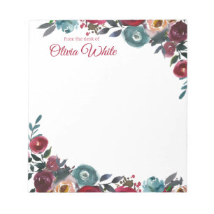 Personalised Name   From The Desk Of Notepad