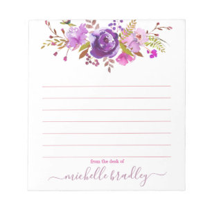 Personalised Name   From The Desk Of Notepad