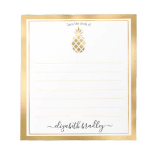 Personalised Name From The Desk Of Notepad