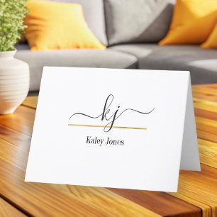 Personalised Name   From The Desk Of Thank You Card