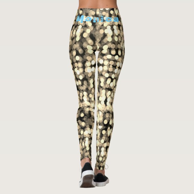 Personalised Name Funky Leggings (Back)