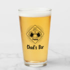 Personalised Name Funny Bar Beer Glass