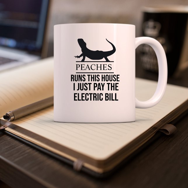 Personalised Name Funny Bearded Dragon Owner Quote Coffee Mug (Creator Uploaded)