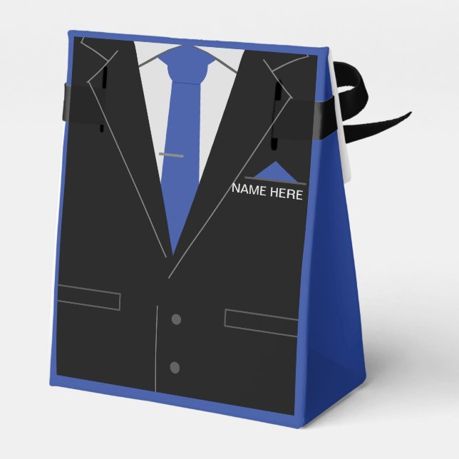 Personalised Name Funny Business Suit Tie Gift Box (Back Side)