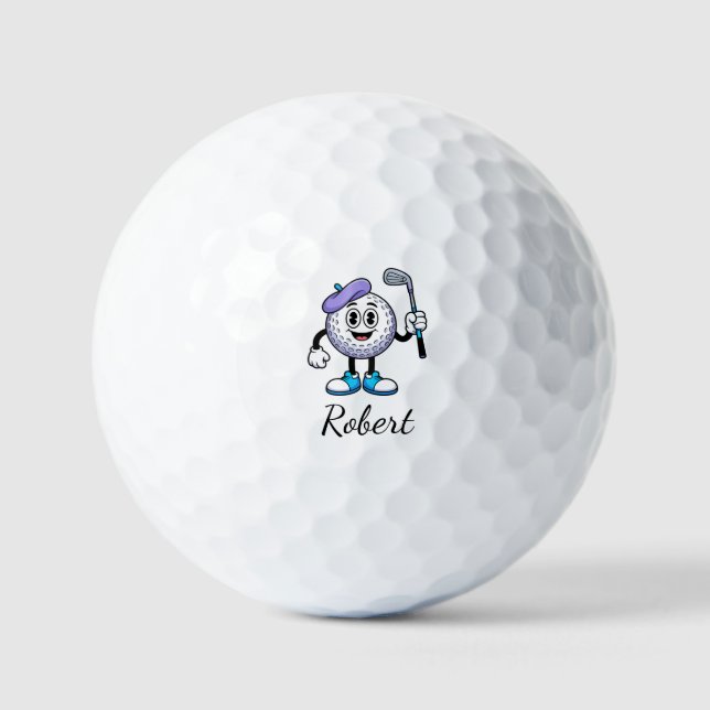 Personalised Name  Funny Golf Balls (Front)
