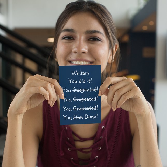 Personalised Name Funny Graduation Congratulations Card (Personalized Name Funny Graduation Congratulations Card)