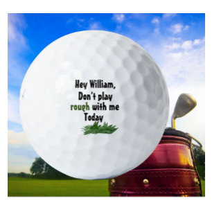 Personalised Name Funny in the Rough Golf Balls