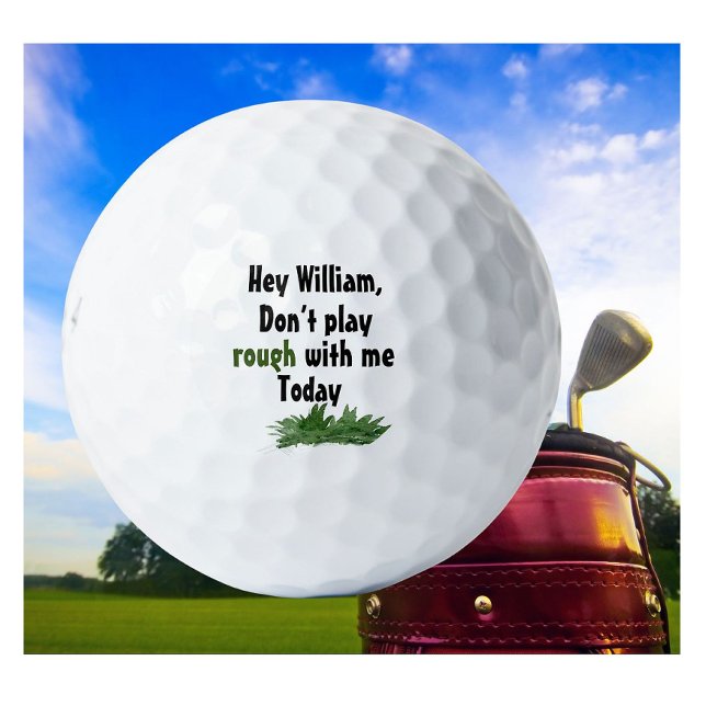 Personalised Name Funny in the Rough Golf Balls (Creator Uploaded)