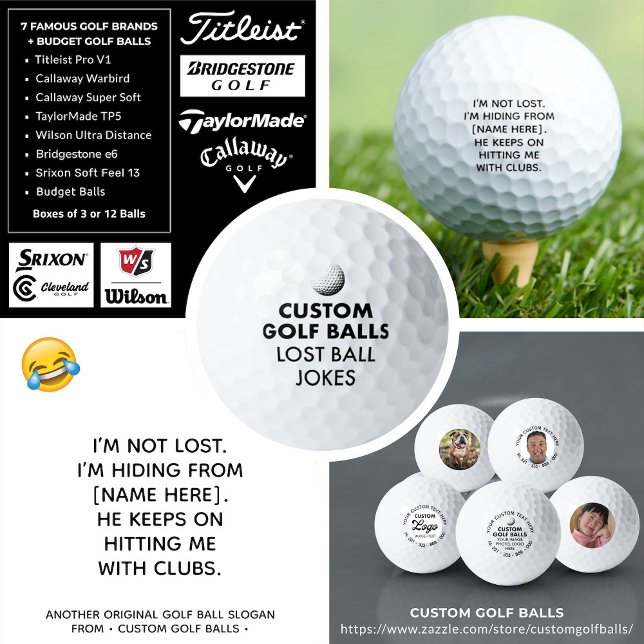 Personalised Name Funny Lost Golf Ball Joke (Creator Uploaded)