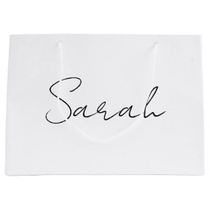 Personalised Name Gift Bags, Gift Bags, Thank You  Large Gift Bag