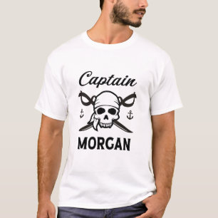 Personalised Name Gift Captain Morgan T-Shirt