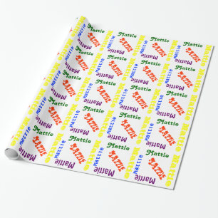 Personalised Name Gift Wrap Paper