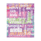 Personalised Name Girls Blanket