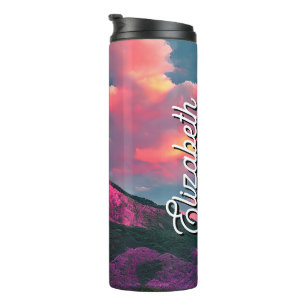 Personalised Name Glow of Evening Thermal Tumbler