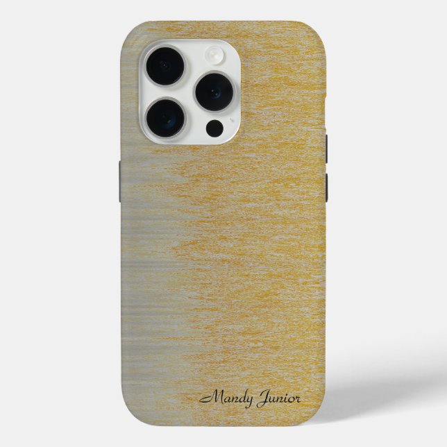 Personalised Name Gold and Silver Assembly  Case-Mate iPhone Case (Back)