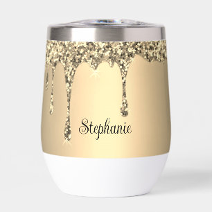 Personalised name Gold Drip Script Monogram
