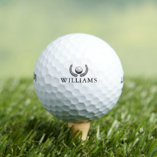 Personalised Name Golf Ball And Wreath