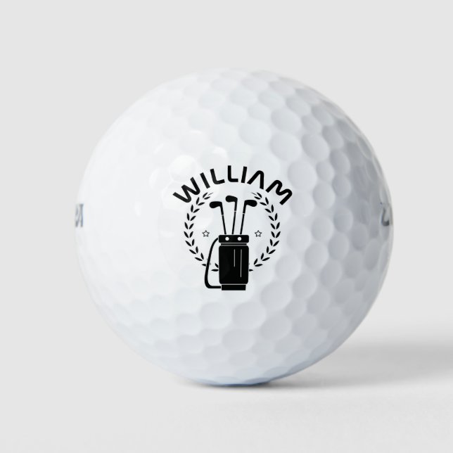 Personalised Name Golf Balls (Front)