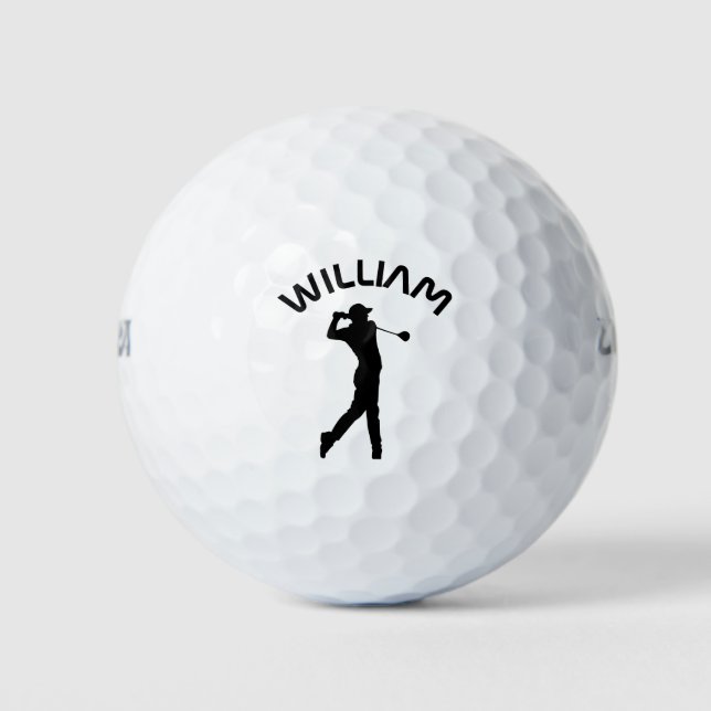 Personalised Name Golf Balls (Front)