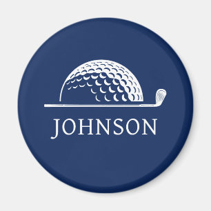 Personalised Name Golf Club Ball Magnet