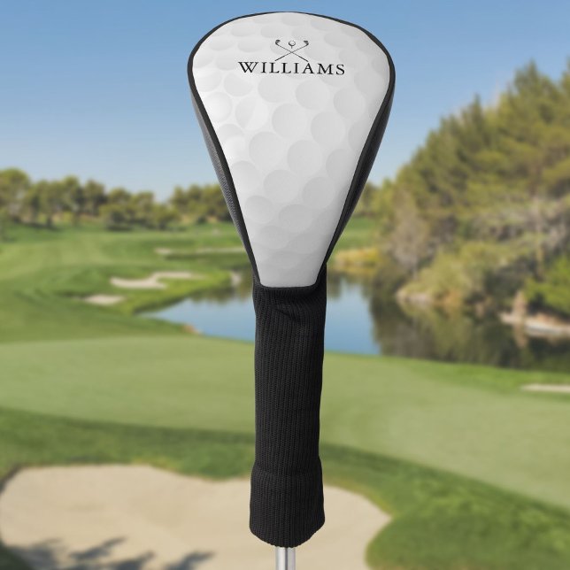 Personalised Name Golf Clubs And Ball Golf Head Cover (Personalized Name Golf Clubs And Ball Golf Head Cover)